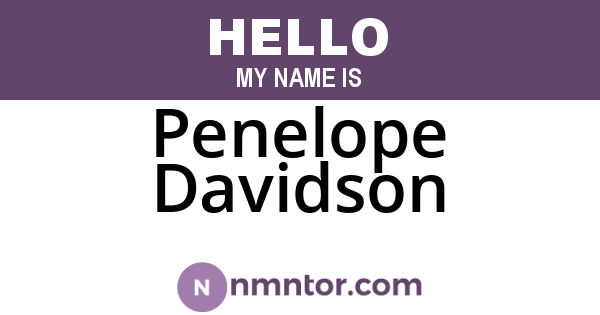 Penelope Davidson