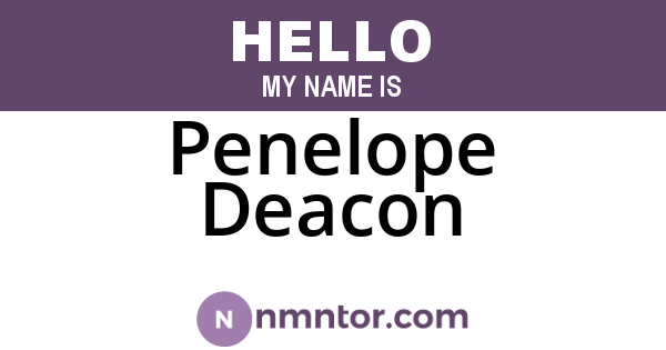 Penelope Deacon