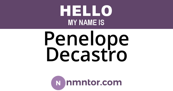Penelope Decastro