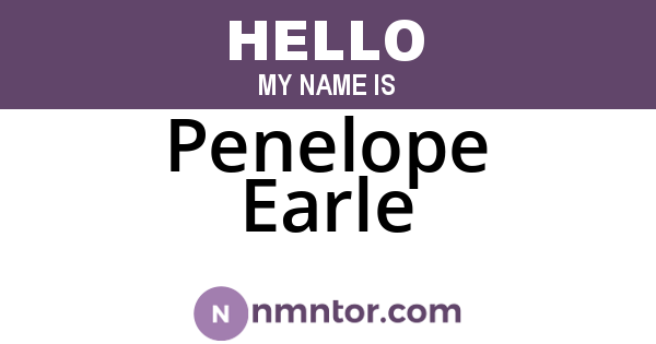Penelope Earle