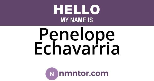Penelope Echavarria