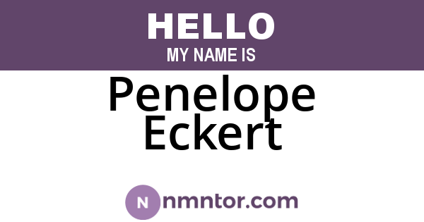 Penelope Eckert