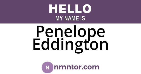 Penelope Eddington