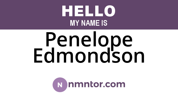 Penelope Edmondson