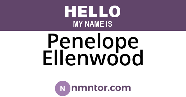 Penelope Ellenwood
