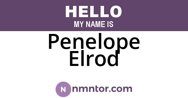 Penelope Elrod
