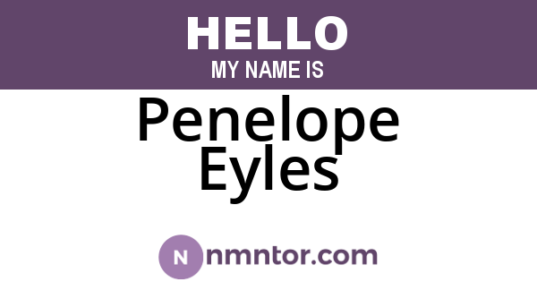 Penelope Eyles