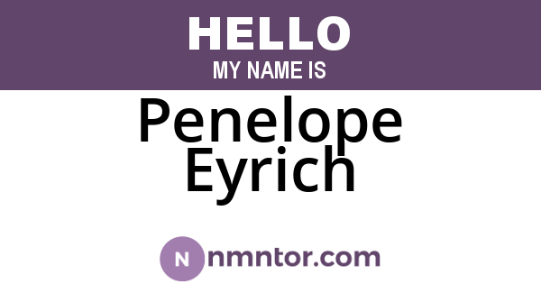 Penelope Eyrich