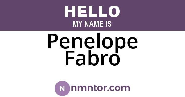 Penelope Fabro