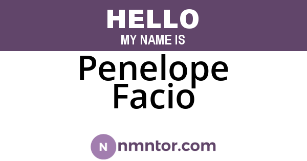 Penelope Facio