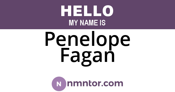Penelope Fagan