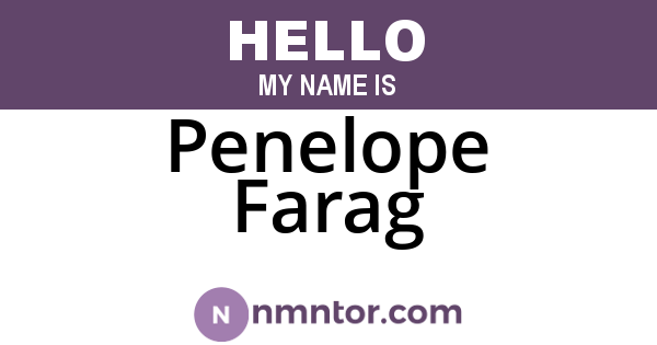 Penelope Farag