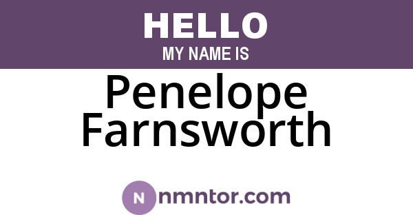 Penelope Farnsworth