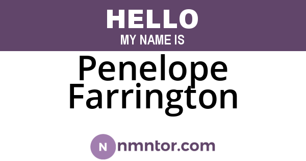 Penelope Farrington