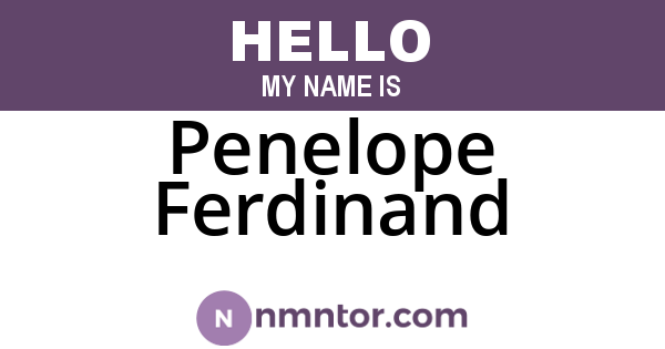 Penelope Ferdinand