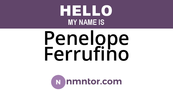 Penelope Ferrufino