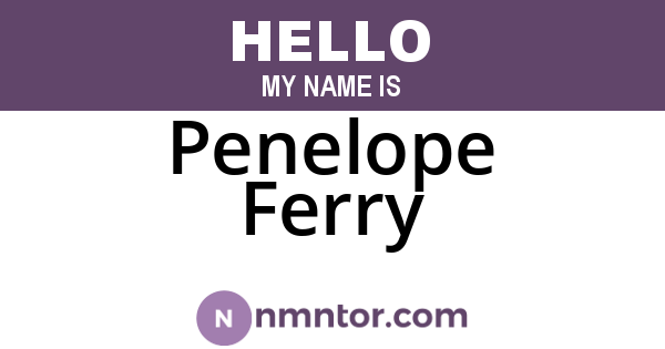 Penelope Ferry