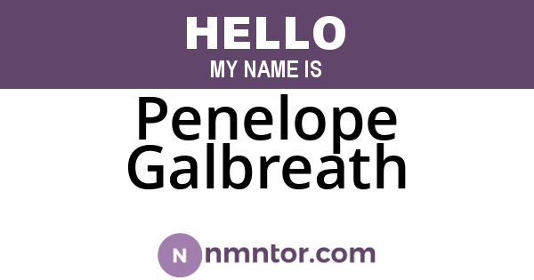 Penelope Galbreath