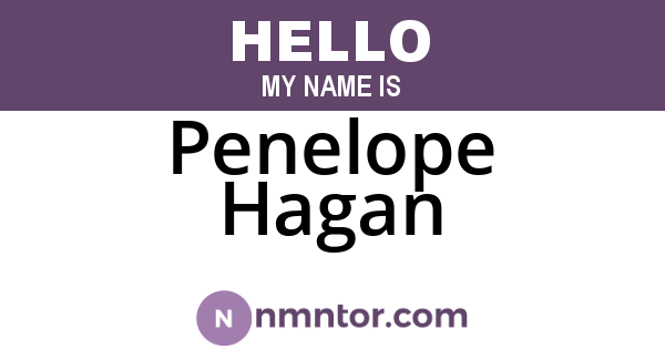 Penelope Hagan