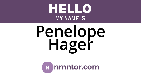 Penelope Hager