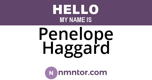 Penelope Haggard
