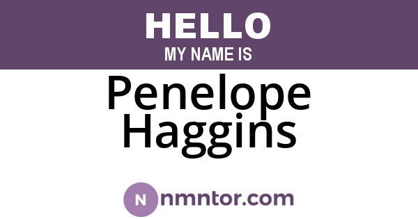 Penelope Haggins