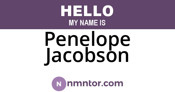 Penelope Jacobson