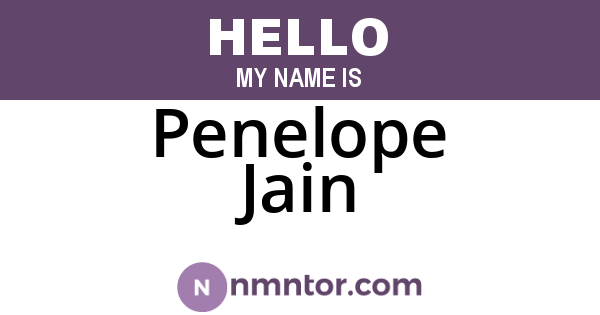 Penelope Jain