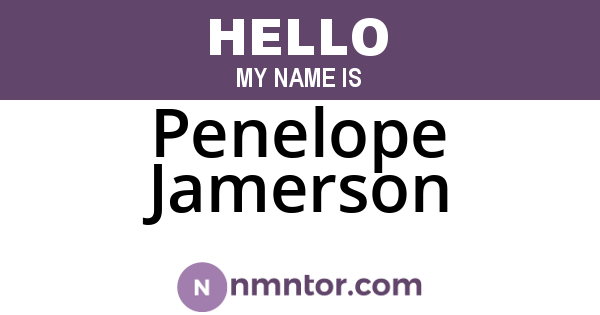 Penelope Jamerson