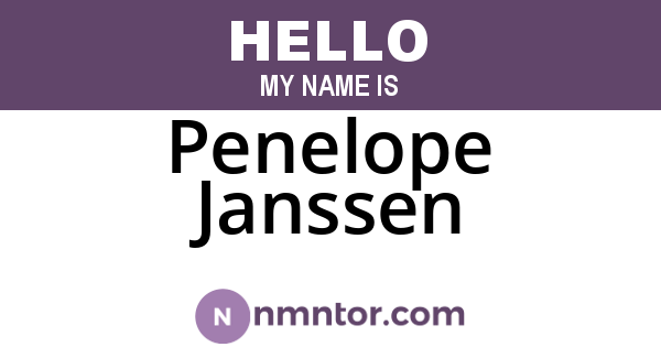 Penelope Janssen
