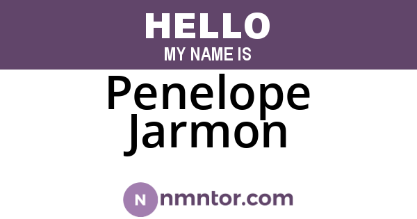 Penelope Jarmon