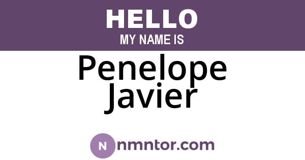 Penelope Javier