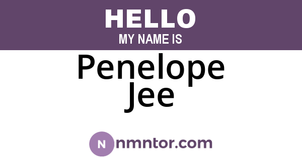 Penelope Jee