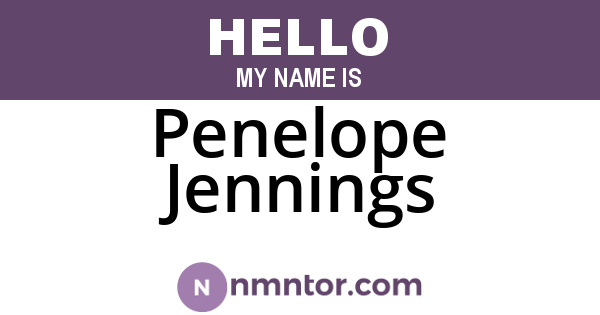 Penelope Jennings