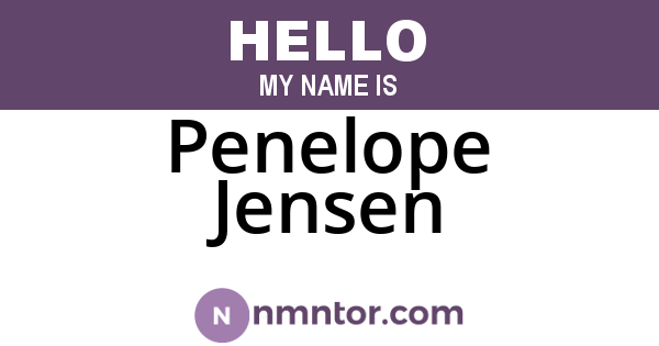 Penelope Jensen
