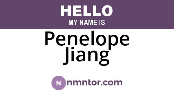 Penelope Jiang