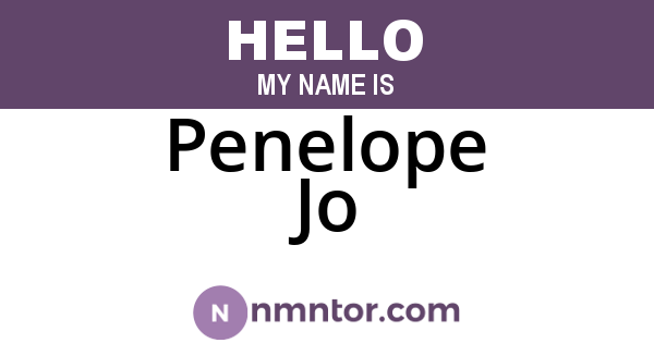 Penelope Jo