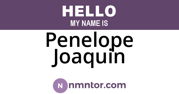 Penelope Joaquin