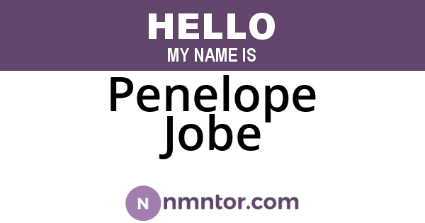 Penelope Jobe