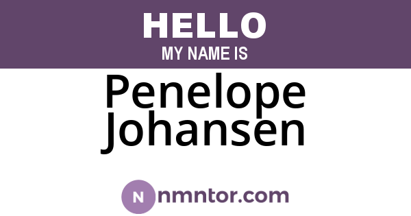 Penelope Johansen