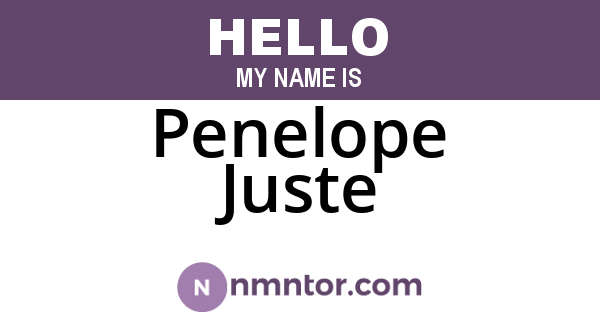 Penelope Juste