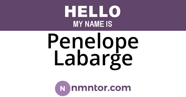 Penelope Labarge