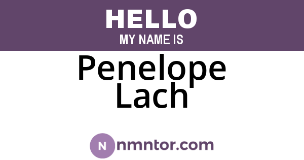 Penelope Lach