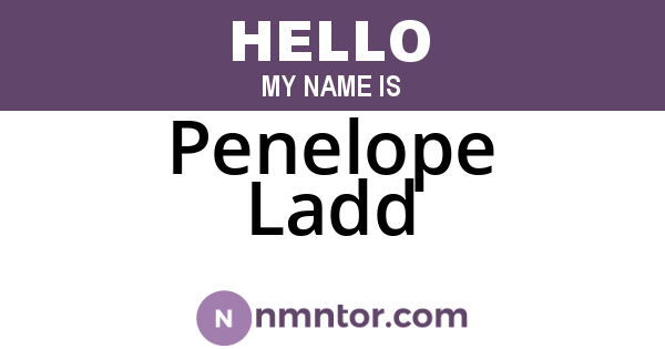 Penelope Ladd
