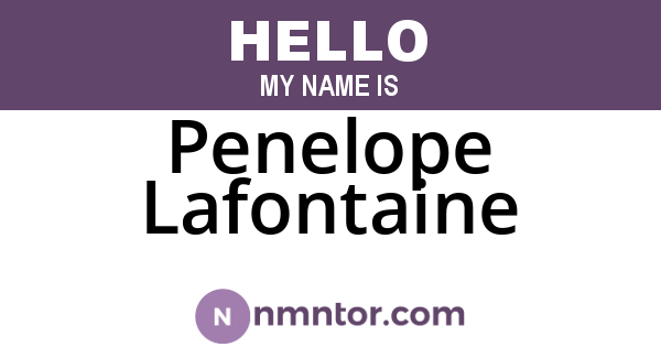 Penelope Lafontaine