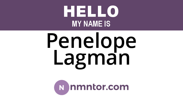 Penelope Lagman