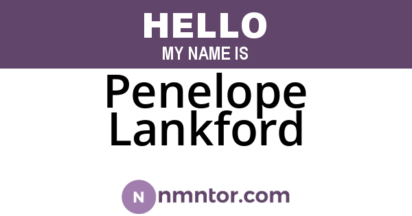 Penelope Lankford