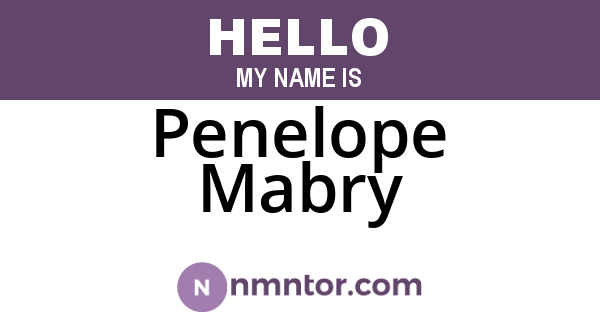 Penelope Mabry