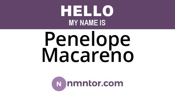 Penelope Macareno