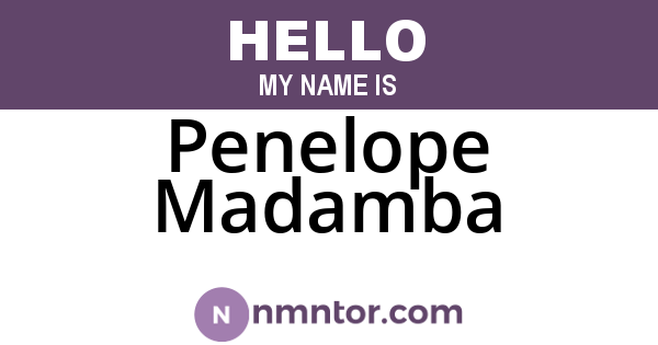Penelope Madamba